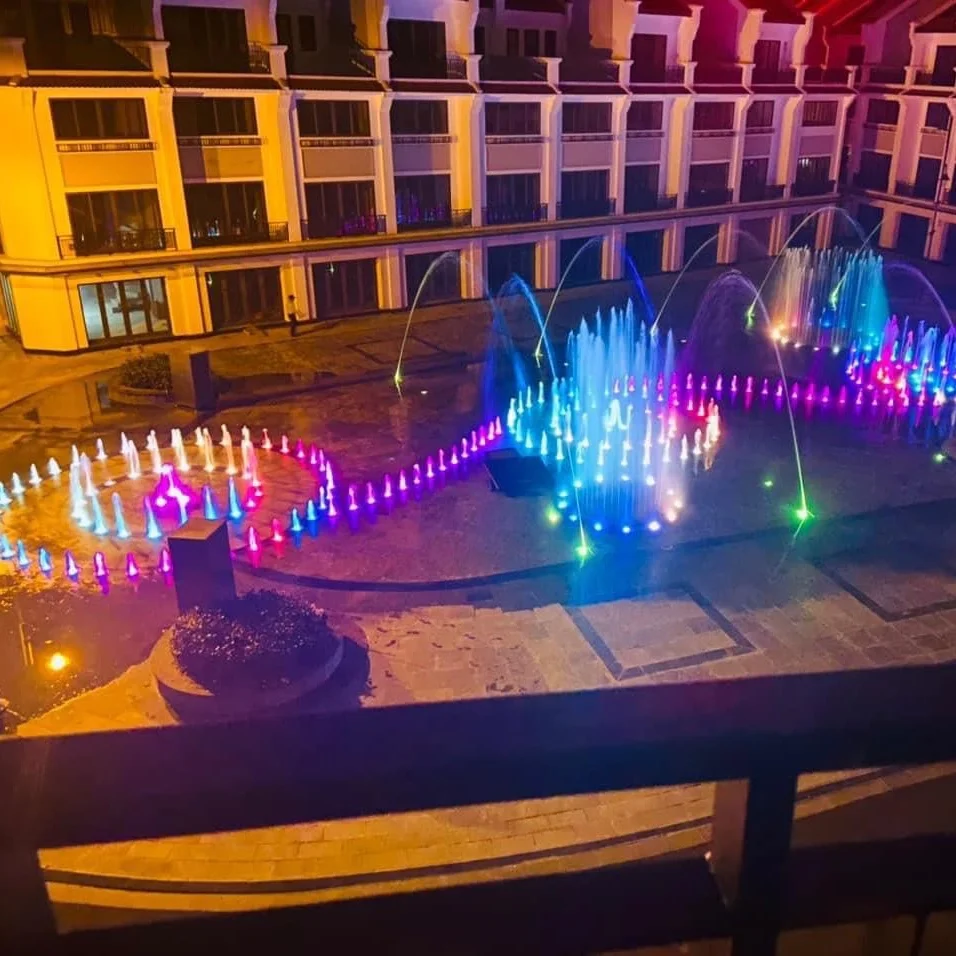 the latest variable speed programmable DC24V dmx512 fountain pump for plaza dry deck music dancing water fountain