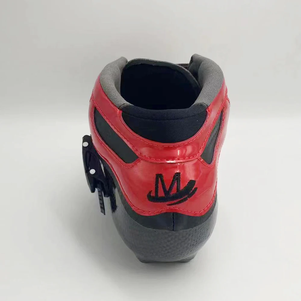 Good Quality Professional  Blue Carbon Fiber Roller Inline Speed Skate Boot