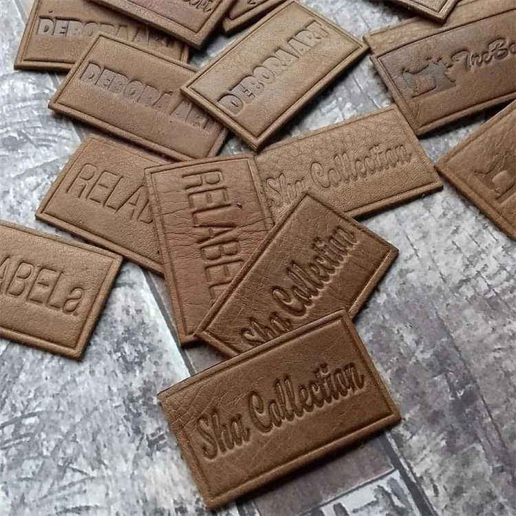 Laser Engraving Logo Custom Leather Patch For Caps Hats