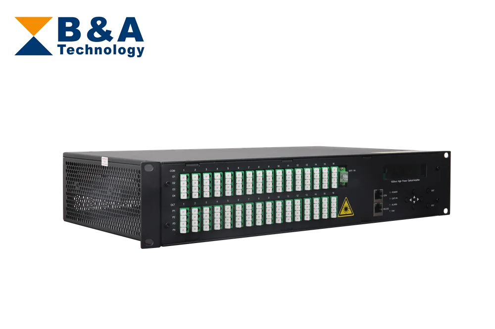 Shanghai B&A Multi-port EDFA optical fiber amplifier with wdm