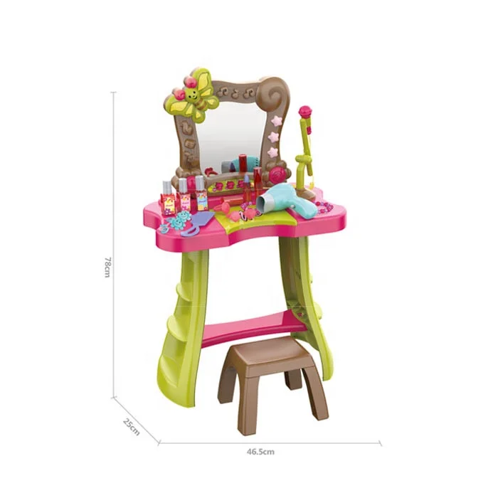 new products infrared dressing table make up toys for girls with lights music