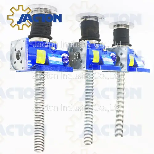 top quality JTM series worm gear actuators mechanical lifting jacks for height adjustable lead screw table