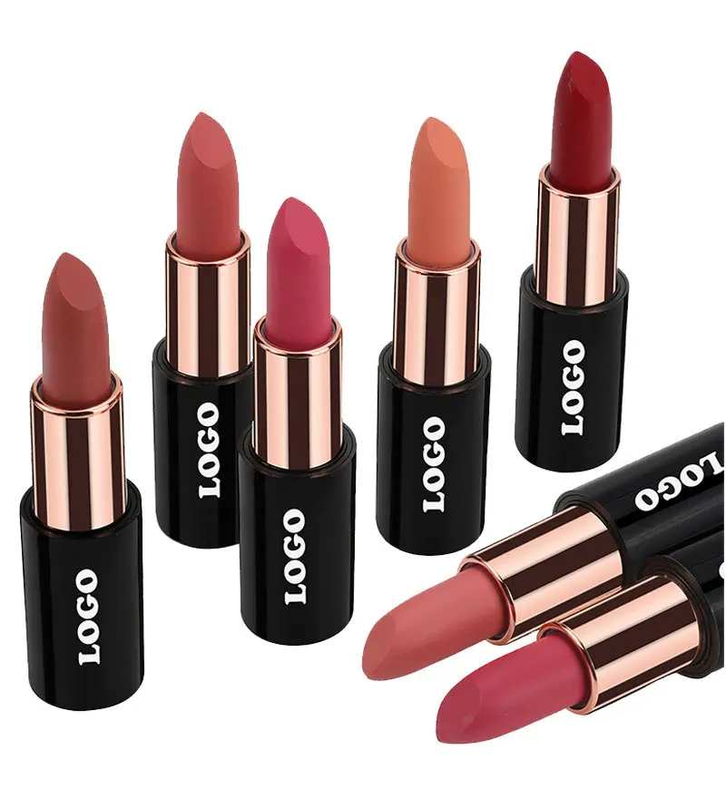 MLM Custom Makeup Matte Velvet Lipstick Waterproof Non-Fading Non-Stick Cup Matte Long-Lasting Moisturizing Vegan Lipstick