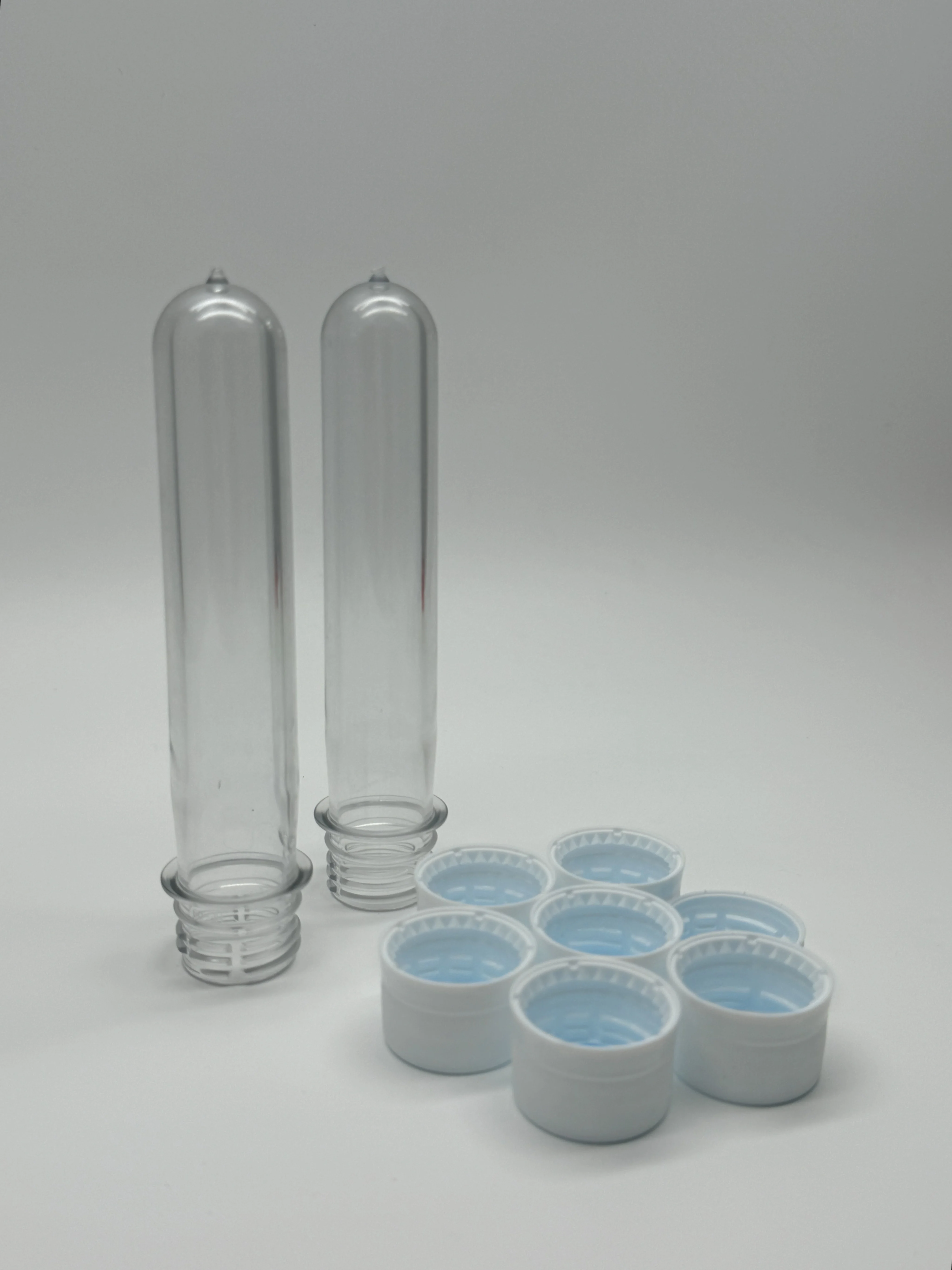 Custom 28mm pco1810 Long Neck Transparent Juice Water Tube Bottle PET Preform
