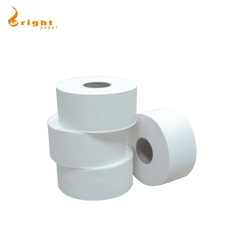 100% Virgin Pulp Jumbo Toilet Tissue in Public Place 2 PLY Toilet Paper Embossing Jumbo Rolls For Washing Room