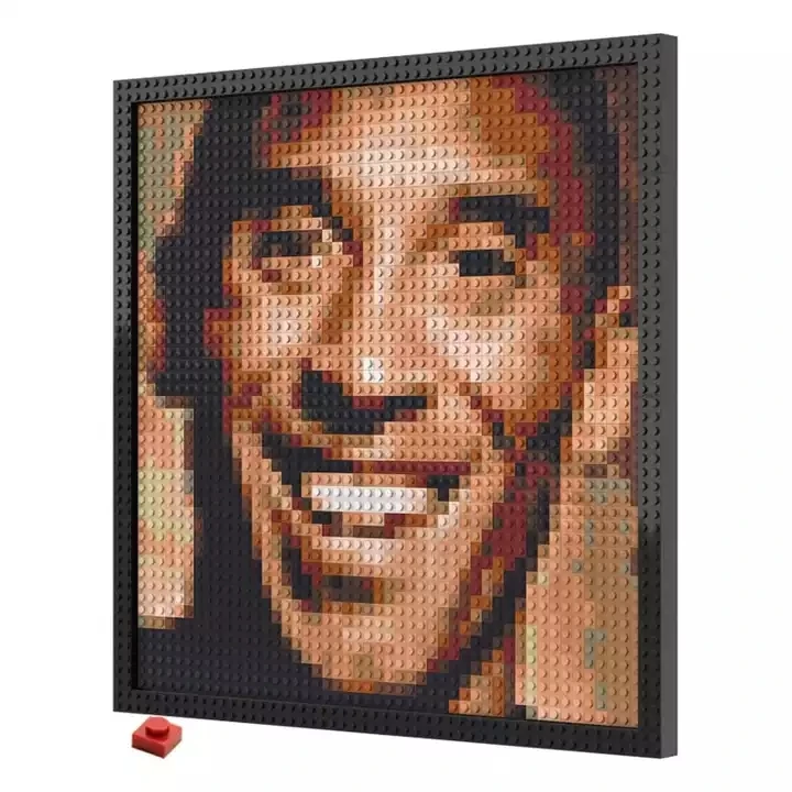 MOC Creator Building blocks Pixel Painting 31198 Pixel Art brick Portrait Picture 48X48 plate with 1x1 brick Mural decoration