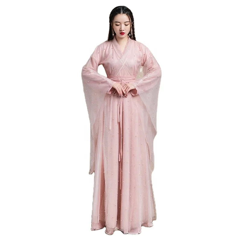 Традиционный китайский костюм ханьфу, костюм старинного ТВ-сериала, художественная фотография, сценическое шоу, Сказочная одежда