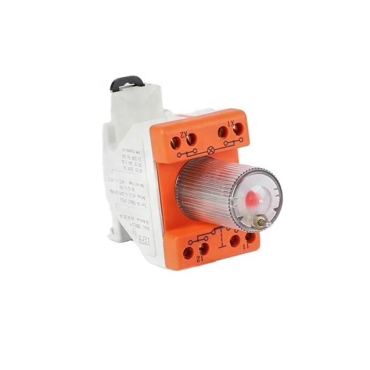 Explosion proof plastic push button switch with LED lamp