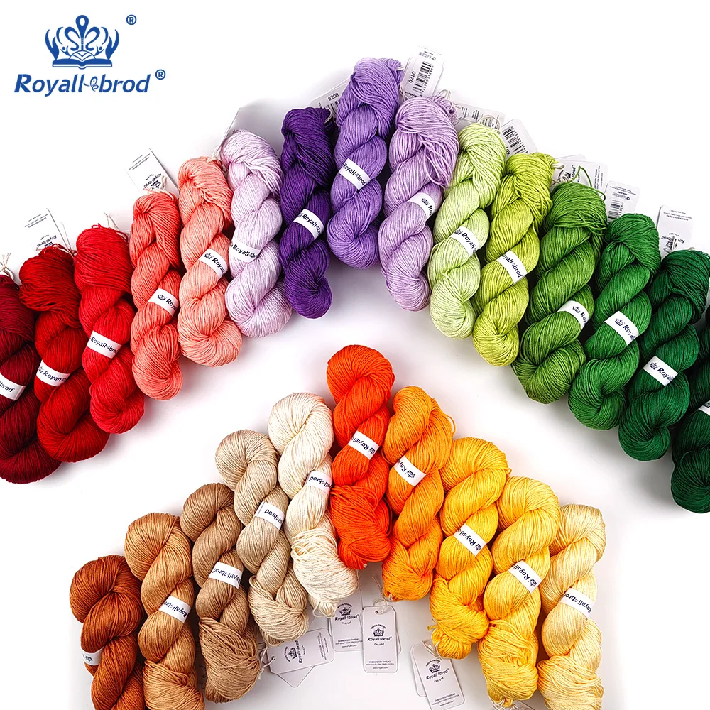 Хлопчатобумажная нить ручной работы 200 м 447 цветов