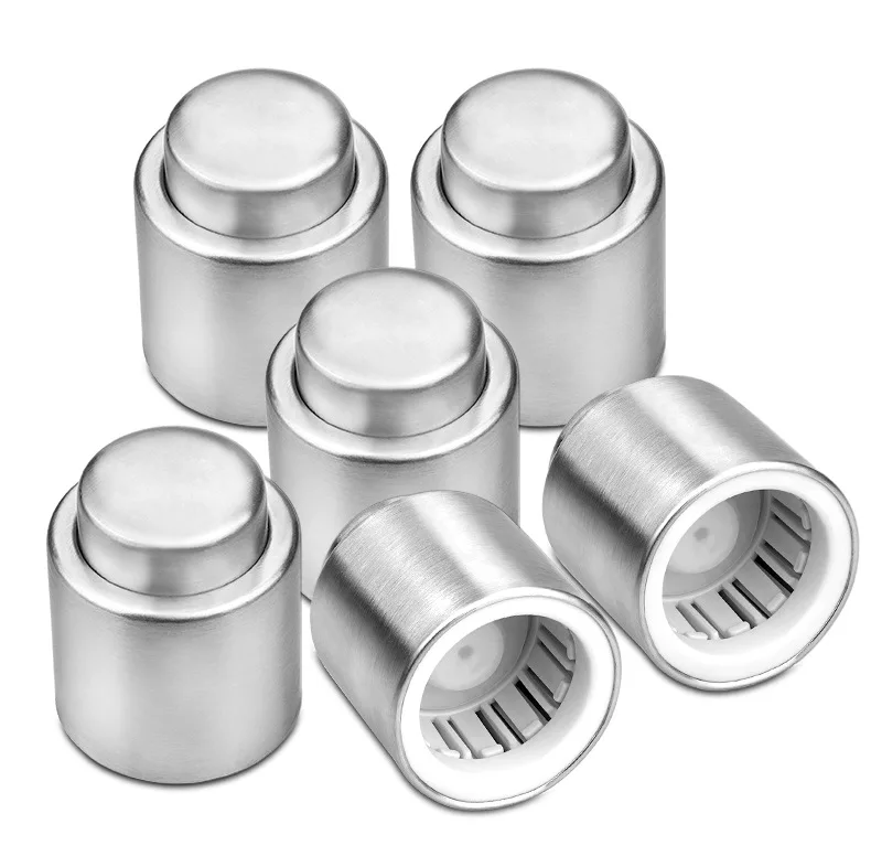 Top Seller 2024 Red Wine Champagne Vacuum Pumping Plug Bottle Engraveable Wine Stoppers Champagne Cork Stopper With Laser Logo