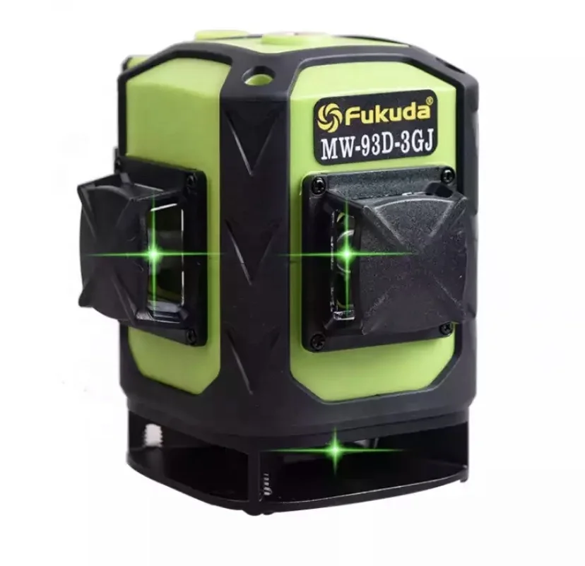 3D самовыравнивающийся зеленый лазерный уровень Fukuda горизонтальный и вертикальный на 360 градусов 12
