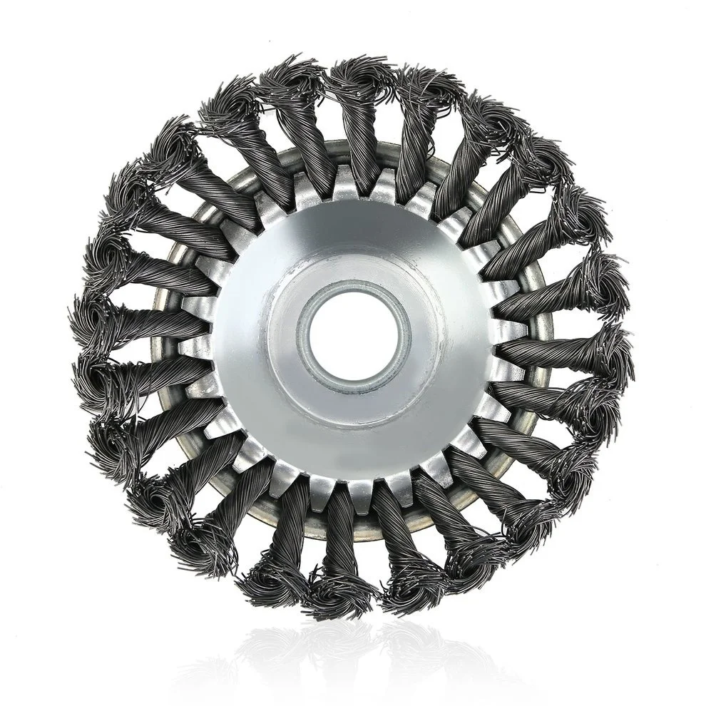 
8in Universal Rotary Brush Strimmer Head High Carbon Steel Inner Hole 25.4mm 