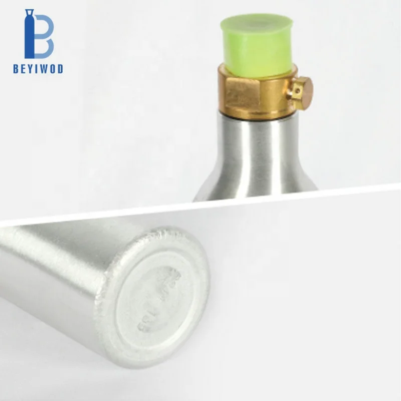 New soda 0.6L co2 bottle aluminum 360g/380g/400g/425g/450g co2 cylinder for beverage use