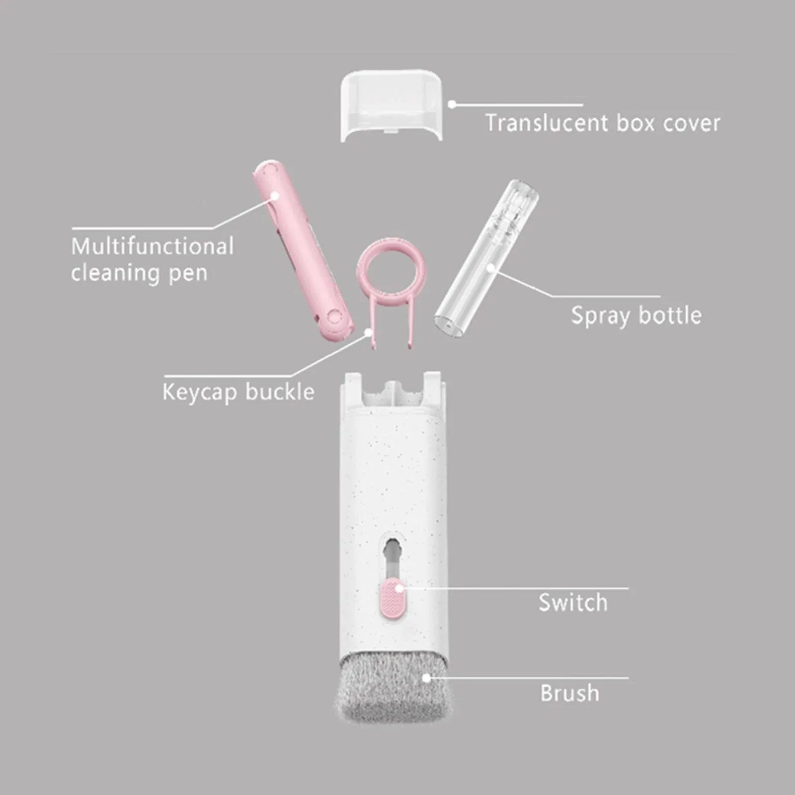 Многофункциональные наушники 7 в 1 с компьютерной клавиатурой очиститель мобильного телефона щетка ручка набор для чистки наушников