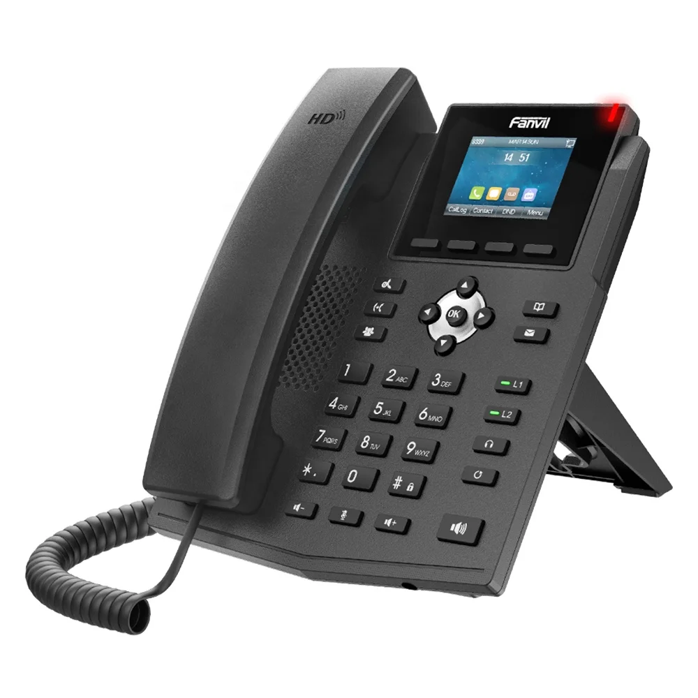 Fanvil X3SW гигабитный Wi-Fi IP-телефон PoE 4 SIP линия с цветным экраном 2,4 дюйма