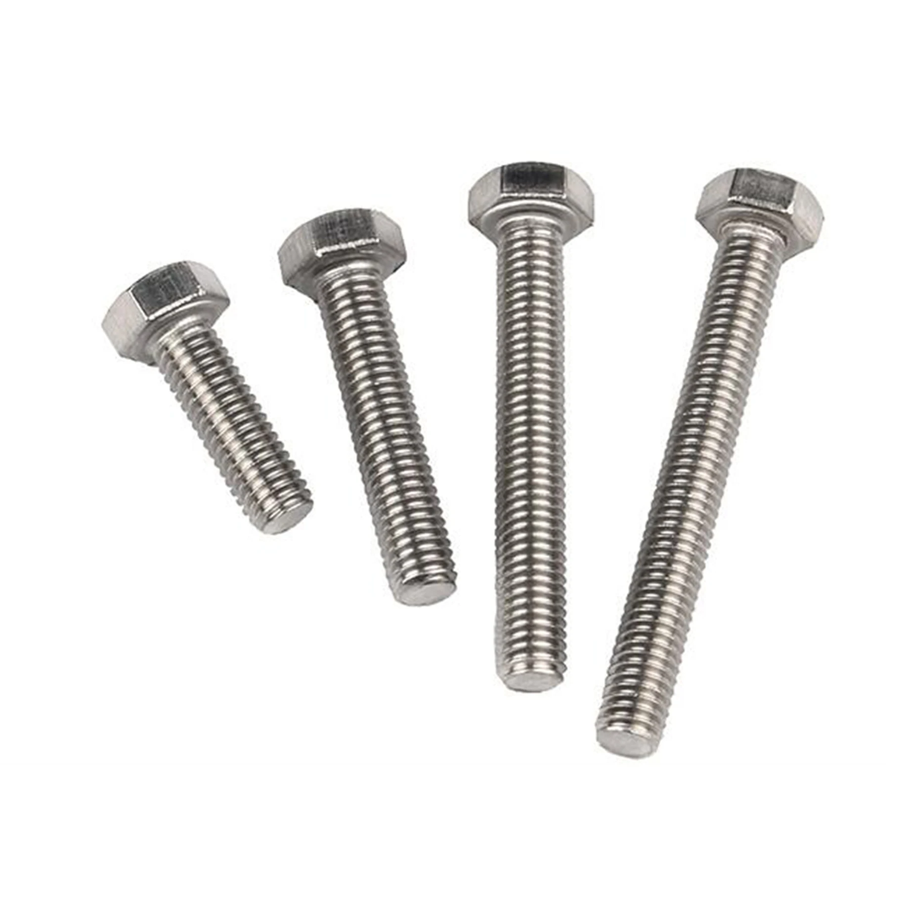 Hex Bolt Screw Factory Price Customized Wholesale m6 m8 m10 m12 m16 m18 m20 SS304 SS316 stainless steel DIN933