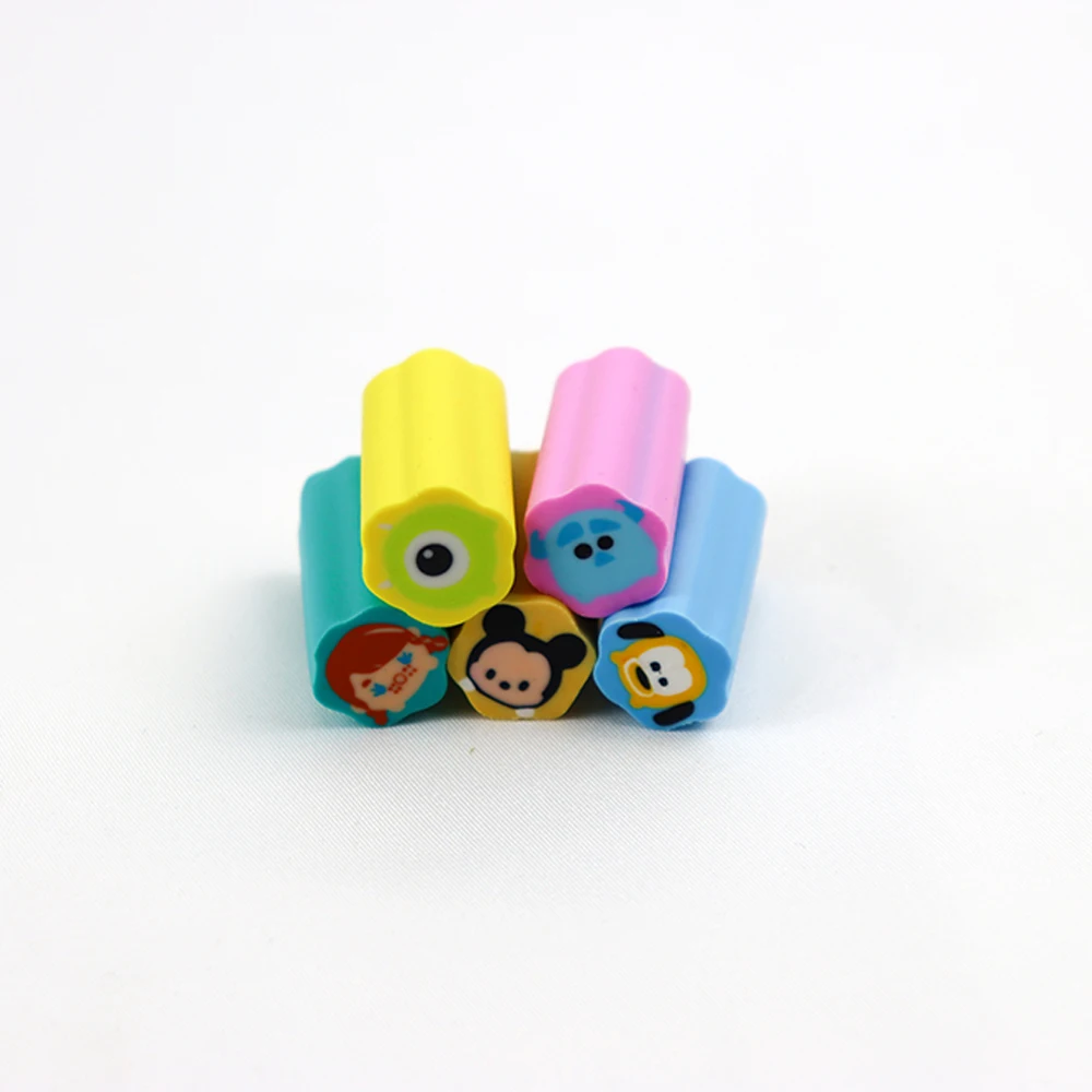 Hot Sale Long Shape TPR 3D Cuttable Rubber Erasers Customized Stationery Erasers for Students
