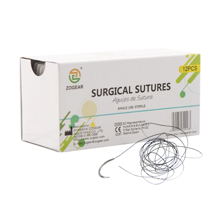 
ZOGEAR Disposable suture with needle, absorbent suture needle ,suture needles and suture material catgut 