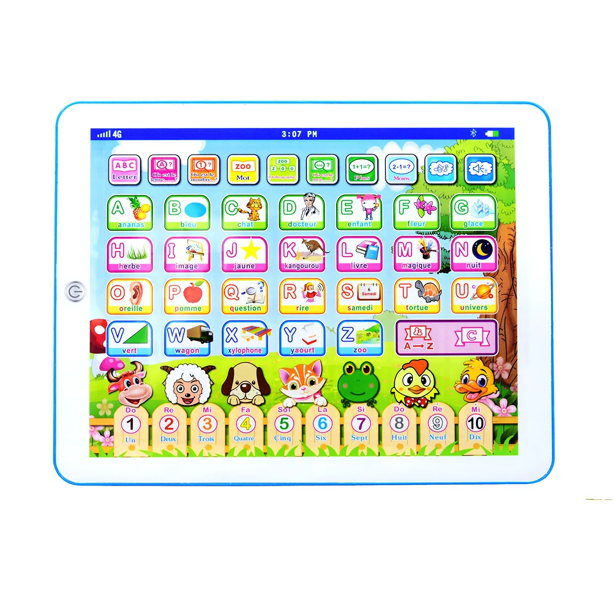 Wholesale Children Educational Intelligent baby learning toys tablet English with French Arabic for kids early education machine