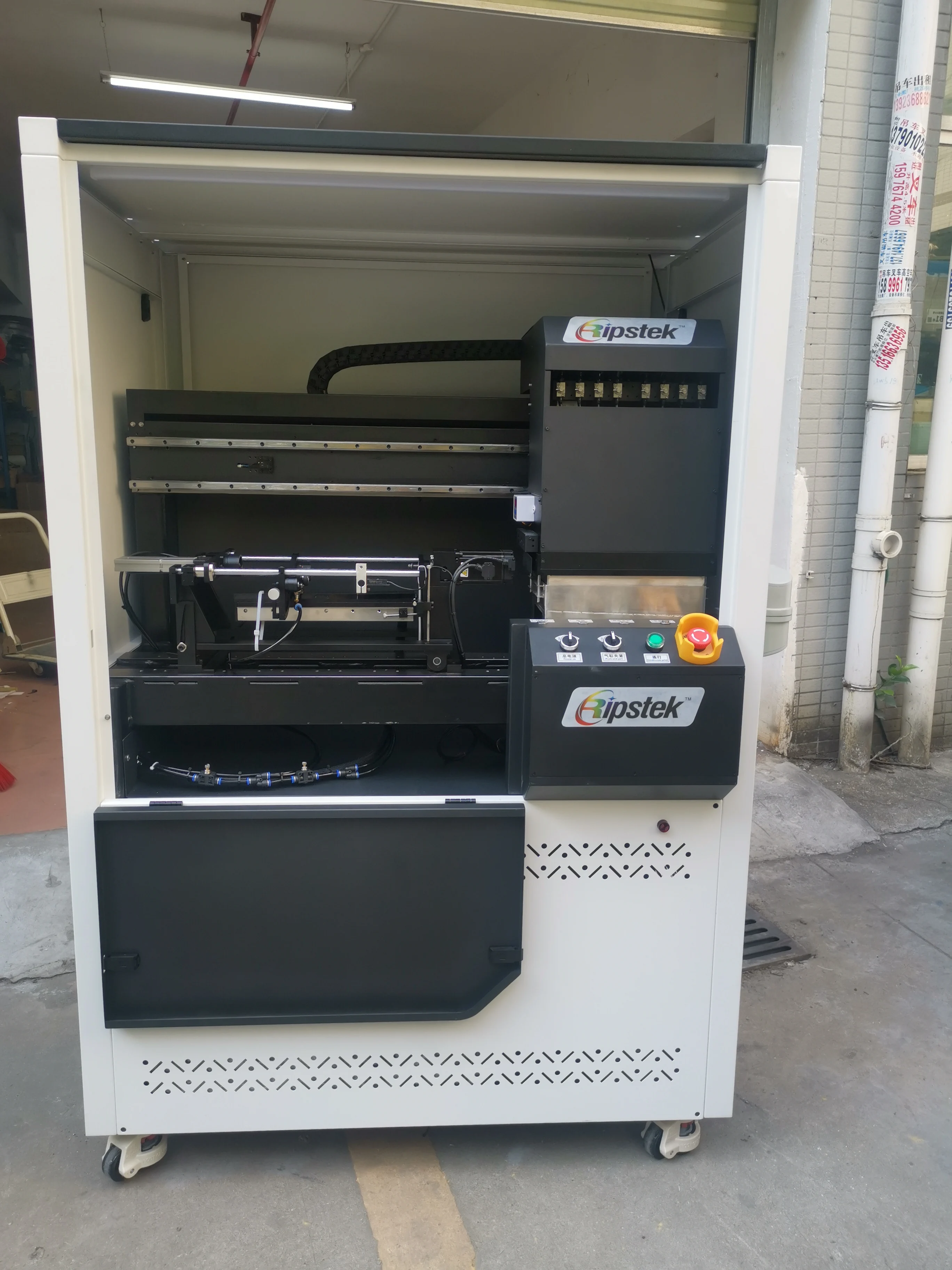 Ripstek Water bottle print machine ,impresora para cilindros  stainless steel bottle printer bottle uv printer with  KCMYWV