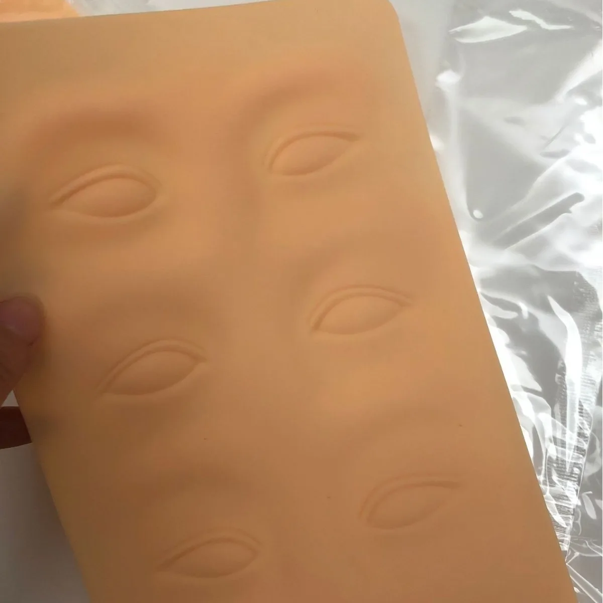 3D Eyebrow Eyeliner Tattoo Silicone Brow Training Tools Microshading Latex Permanent Makeup Skin Microblading Practice Kit