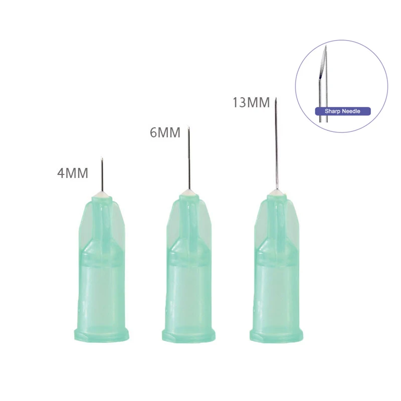 Aseptic Individual Packaging Medical Disposable 30g 32g 34g 4mm 6mm Syringe Sharp Needle