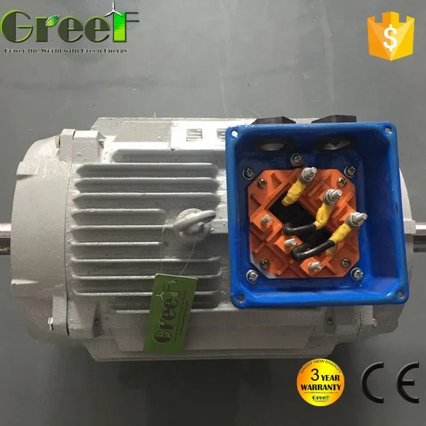 on grid 50kw 500rpm alternator 3 phase AC 50hz/60hz PMG permanent magnet synchronous permanent generator for hydro system
