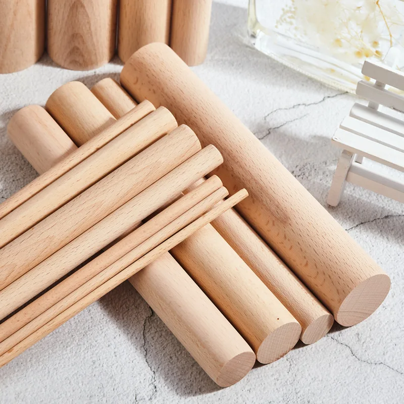 Round Crafts Ice Lollies and Model Making Cake Dowel DIY Durable Dowel Building Model Woodworking Tool