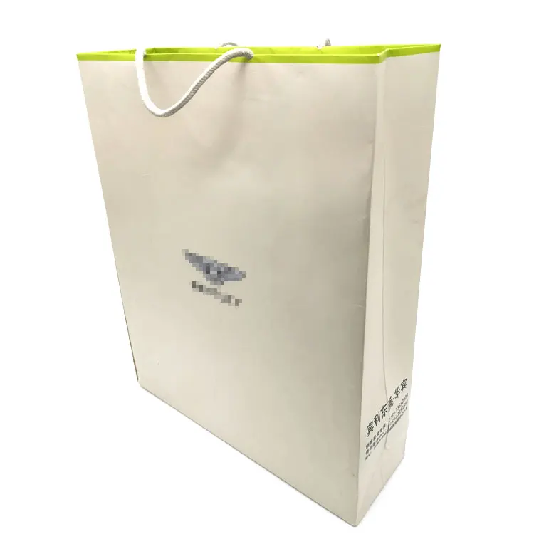 Оптовая продажа, принимаем заказы на зеленую бумагу, доска цвета слоновой кости, OEM, Красивая цветная бумажная портативная Подарочная бумажная сумочка