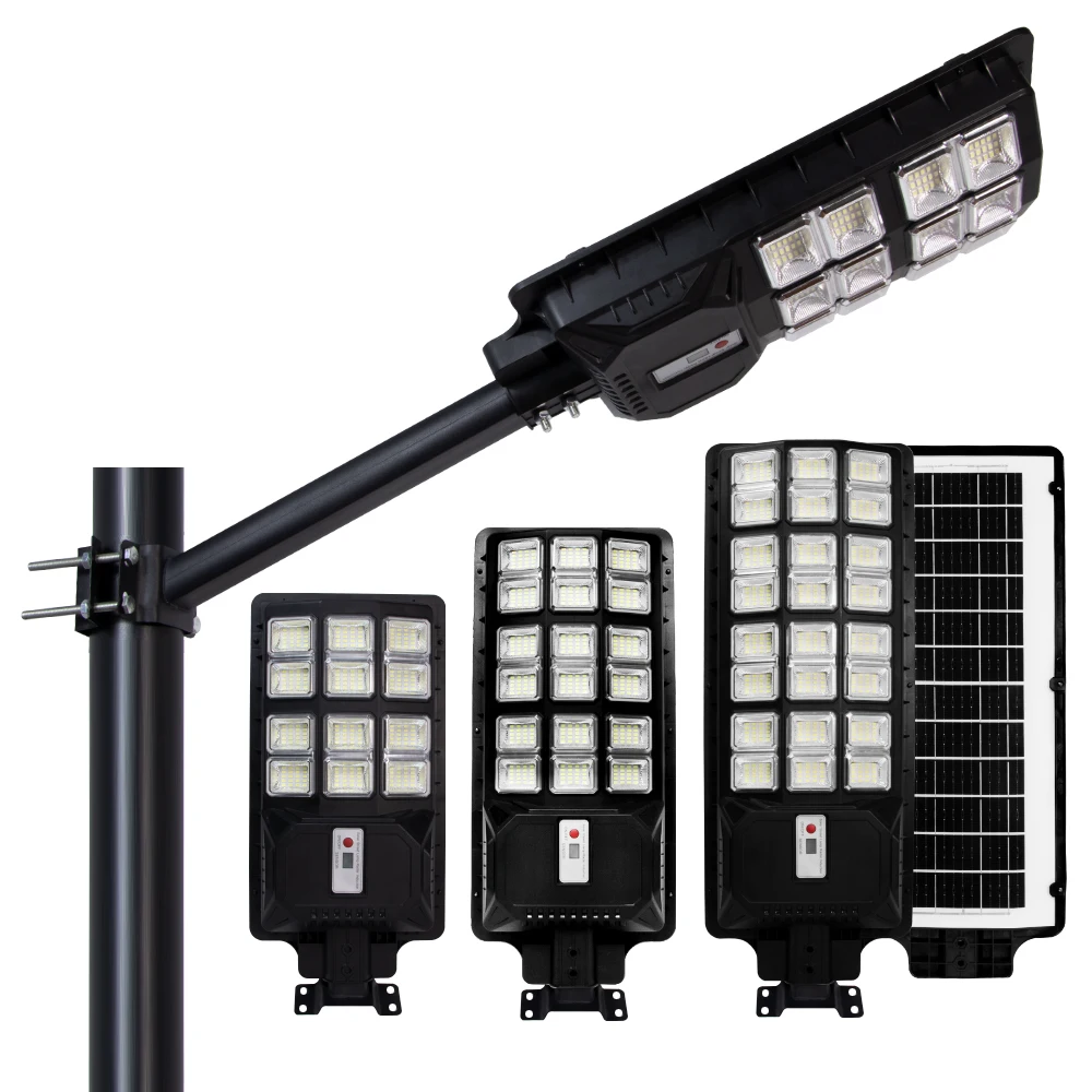 All in one Radar sensing waterproof ABS material High power integrated solar charging 1000w solar street lamp