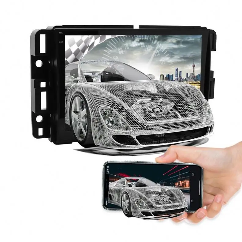 Touch Screen Car DVD Player 7 Inches Double Din Android Universal Car Stereo GPS Navigation