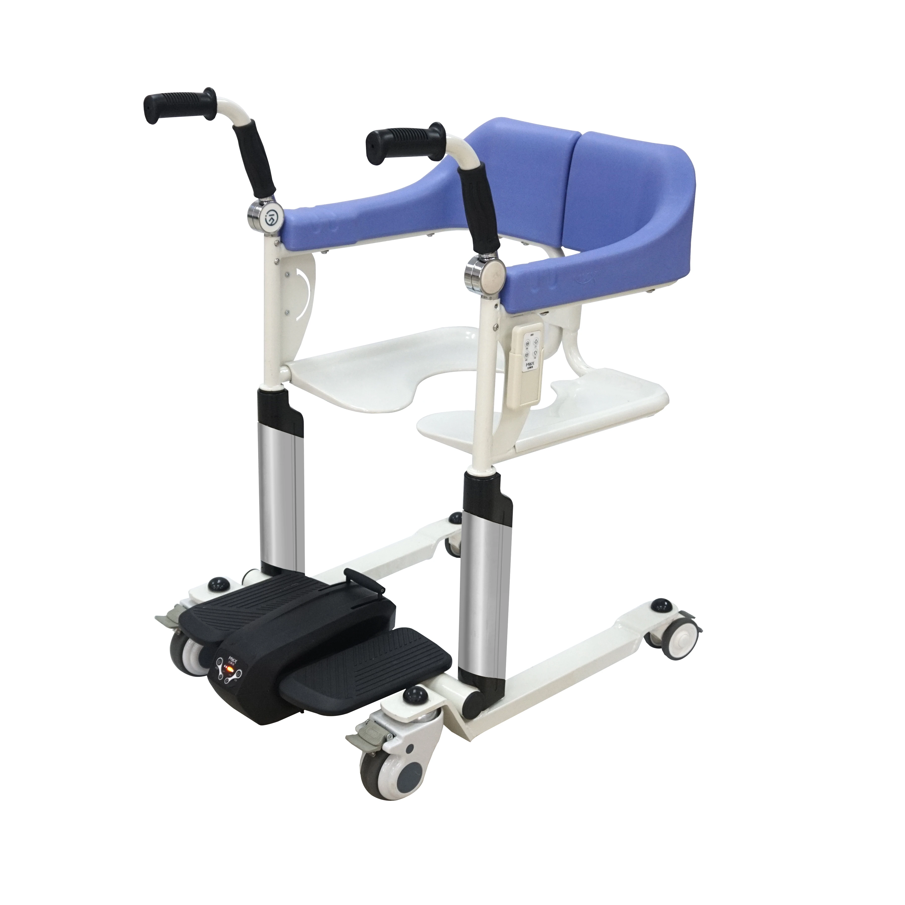 health care wheelchair  Remote Control electric lift patient transfer chair for toilet and easy take shower elderly patients an