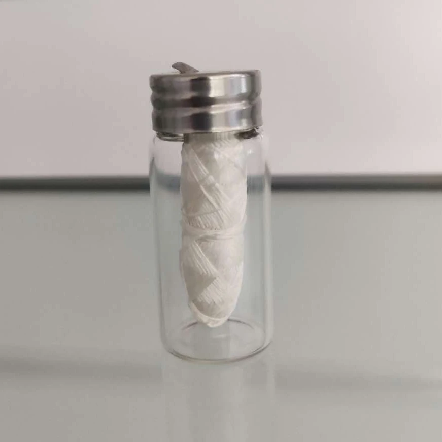 New Designed Individual Glass Bottle Package Bulk Silk Dental Floss