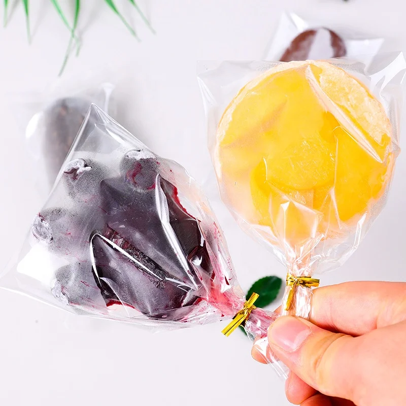 Transparent Clear Fin Seal Heat Sealable Plastic Frozen Sucker Ice Pop Wrapper DIY Ice Lolly Popsicle Wrapping Bags
