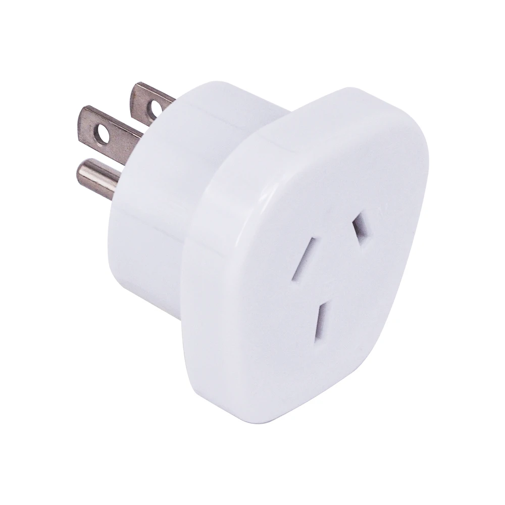 SAA Earthed AU travel adapter for AU,NZ travellers visit USA,Japan