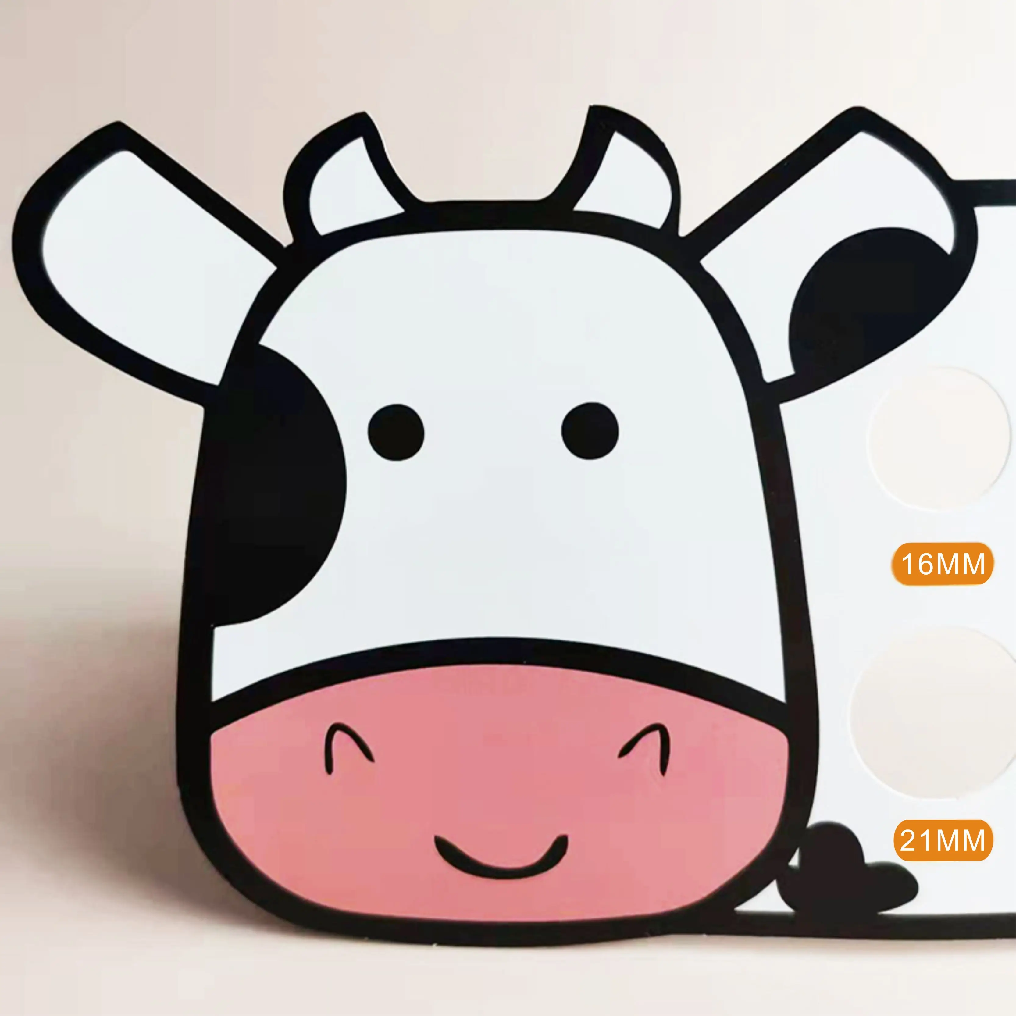 Manufactures wholesale breast measurement card Reusable nipple measuring device Customizable cartoon nipple measuring card