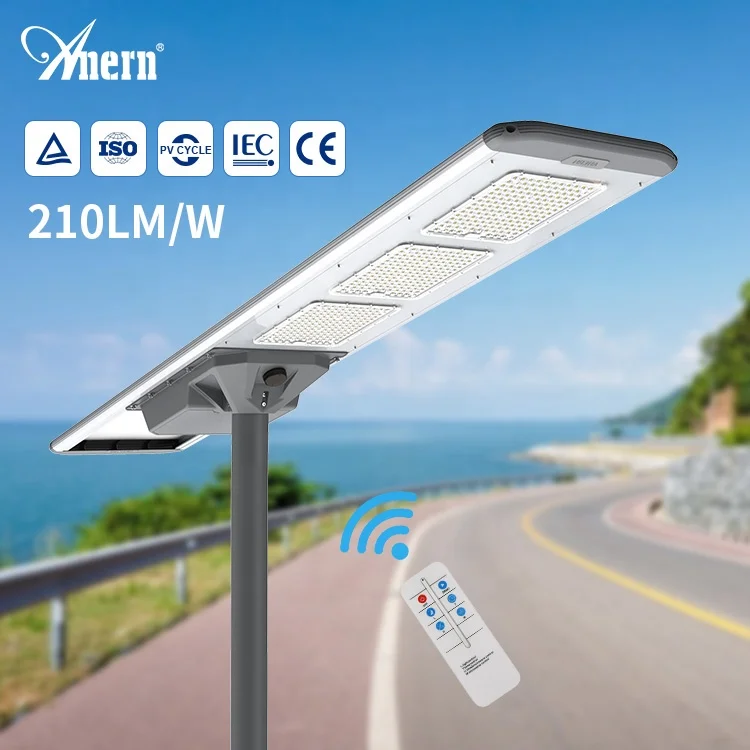 Солнечный уличный фонарь 100w 120w 150w с камерой cctv 4g