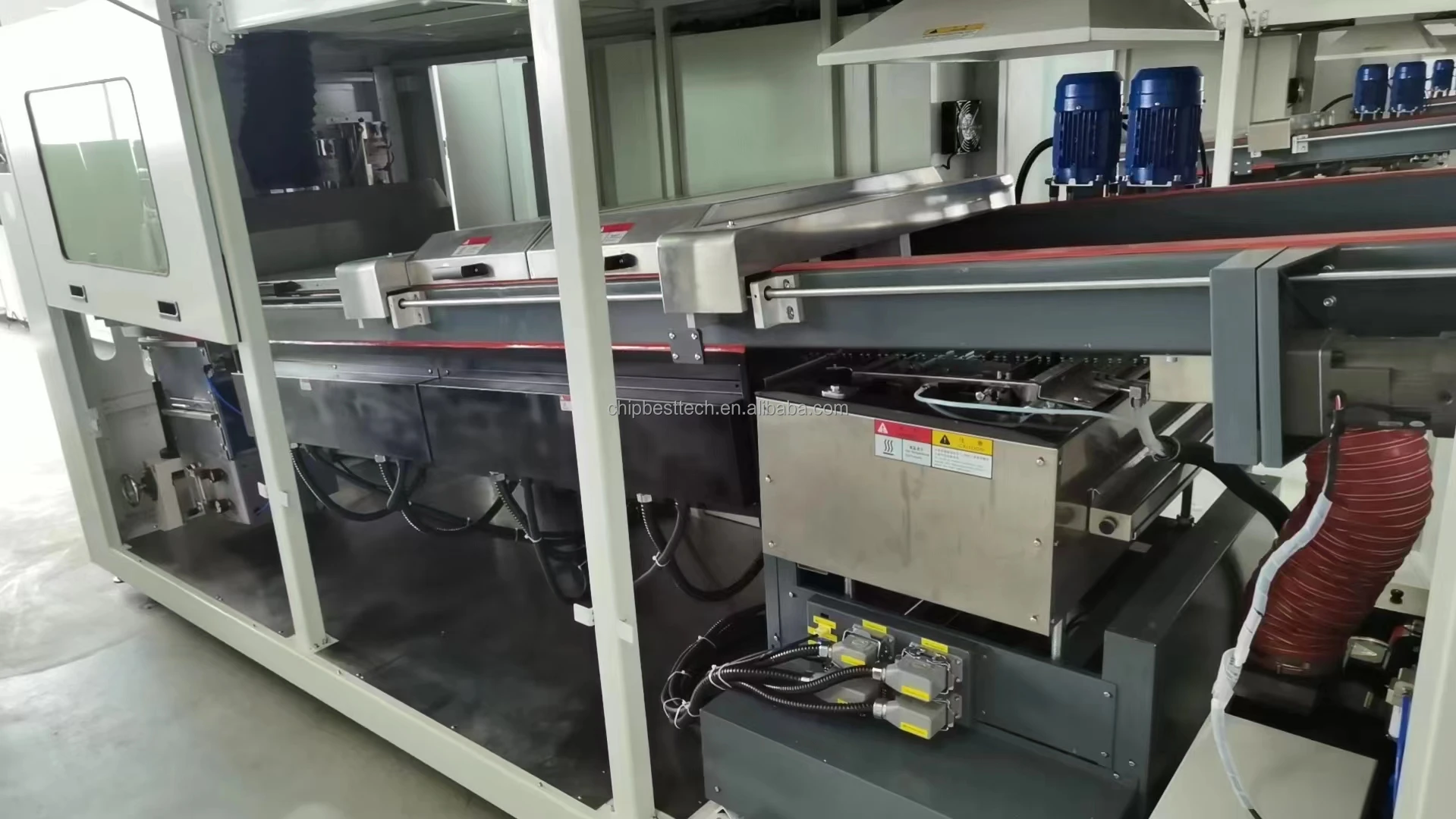 Three Sections Preheating Stages Double Wave Soldering QEW-350 for Automatic SMT Pick and Place Production Line Machine