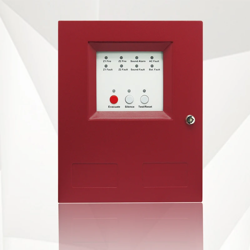 Security System Conventional 2 zone Integrated Control Fire Alarm Panel Manufacture Smart Home