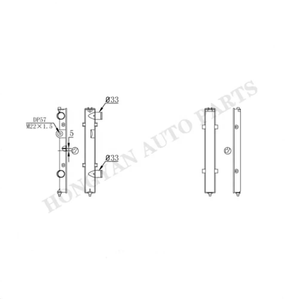 VOLKSWAGEN automobile water tank radiator Cooling System Radiator water tank radiator for VOLKSWAGEN PASSAT