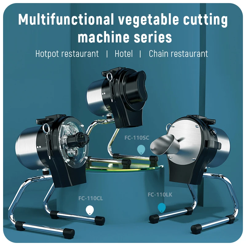 ASAKI Commercial Food Chopper Electric food processor Chili Carrot Ginger Mini Vegetable Cutting Machine