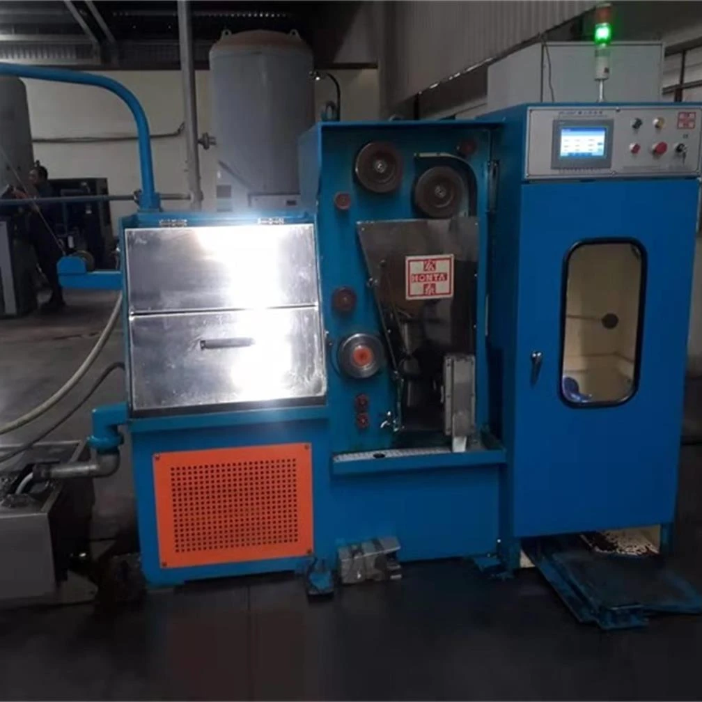 Fine Wire copper wire Drawing Machine with  Online Annealer + Auto Double Spooler winding machine