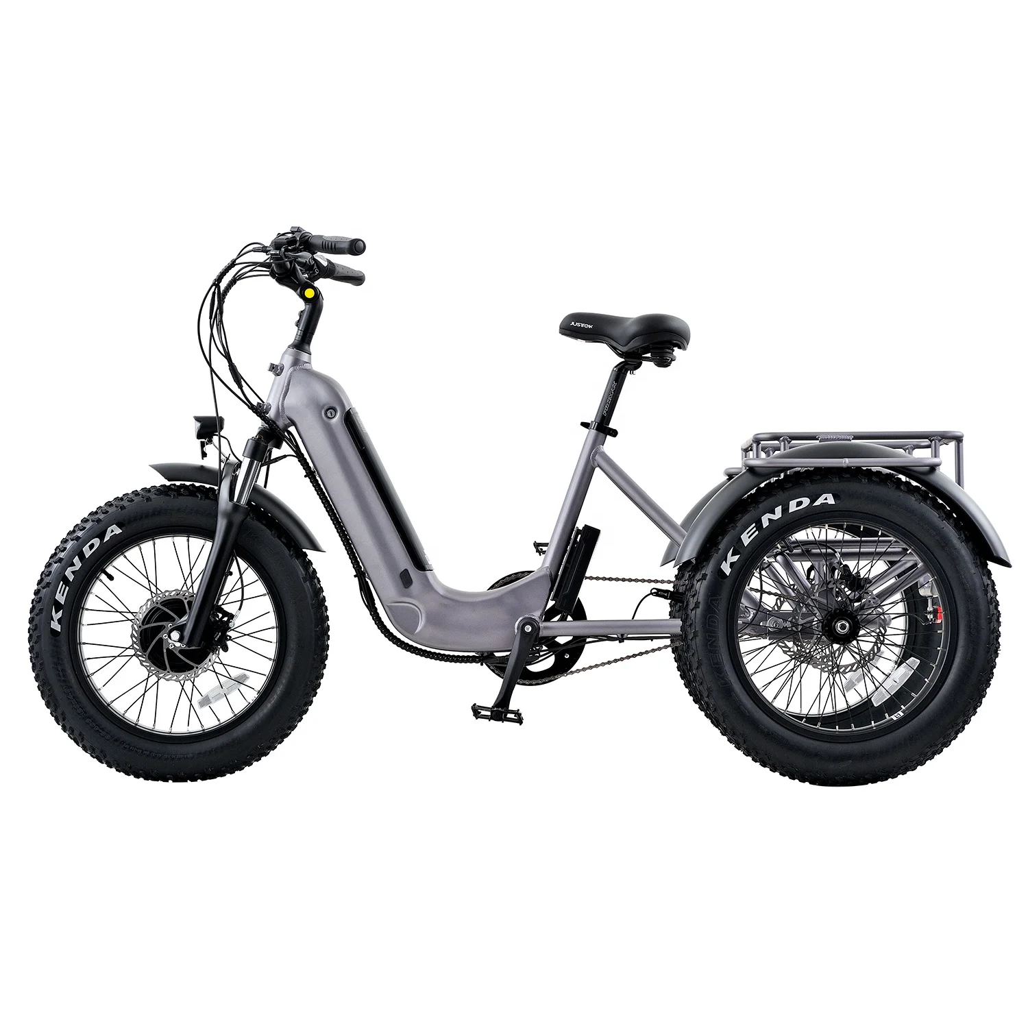 3 wheel fat tire electric cargo bike tricycle 48V 500W motor electric trike for delivery