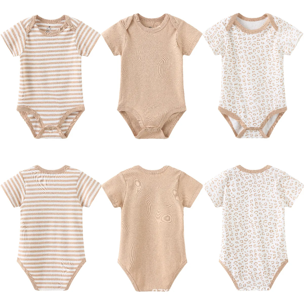 5pcs Fashion design new born baby gift stripe clothes 0-12 months boy clothing set 5 pack bodysuits vest jumpsuits