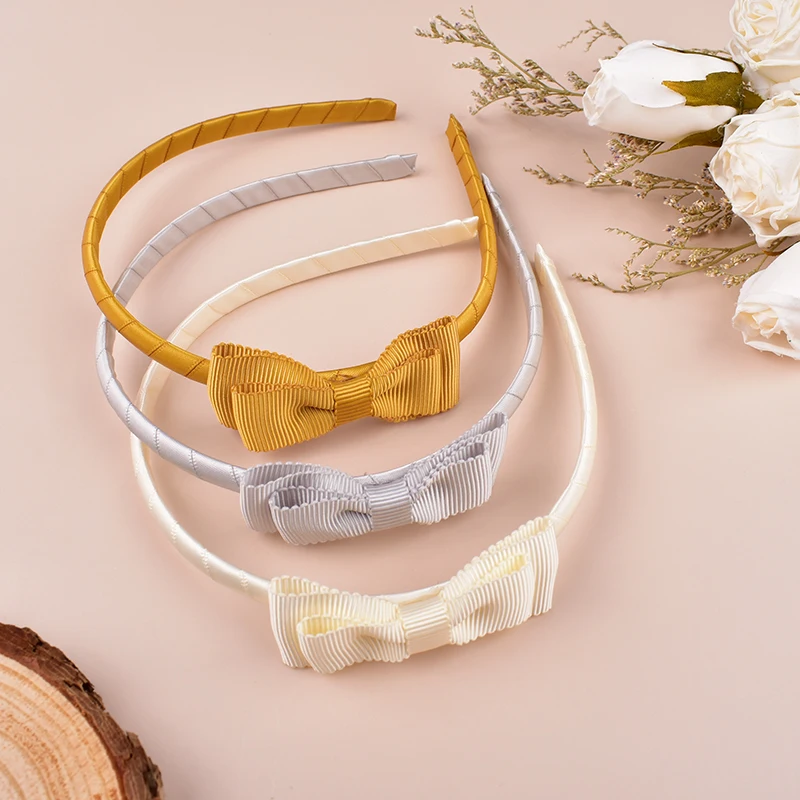 
G0204 Ins Hot Hair Bow Headband for Baby Girl Toddler Kid Wholesale Hair Acessories for Little Girl 6 Colors 