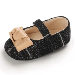 Высококачественная замшевая льняная обувь EVERTOP с бантом для маленьких девочек, обувь принцессы, обувь для принцесс