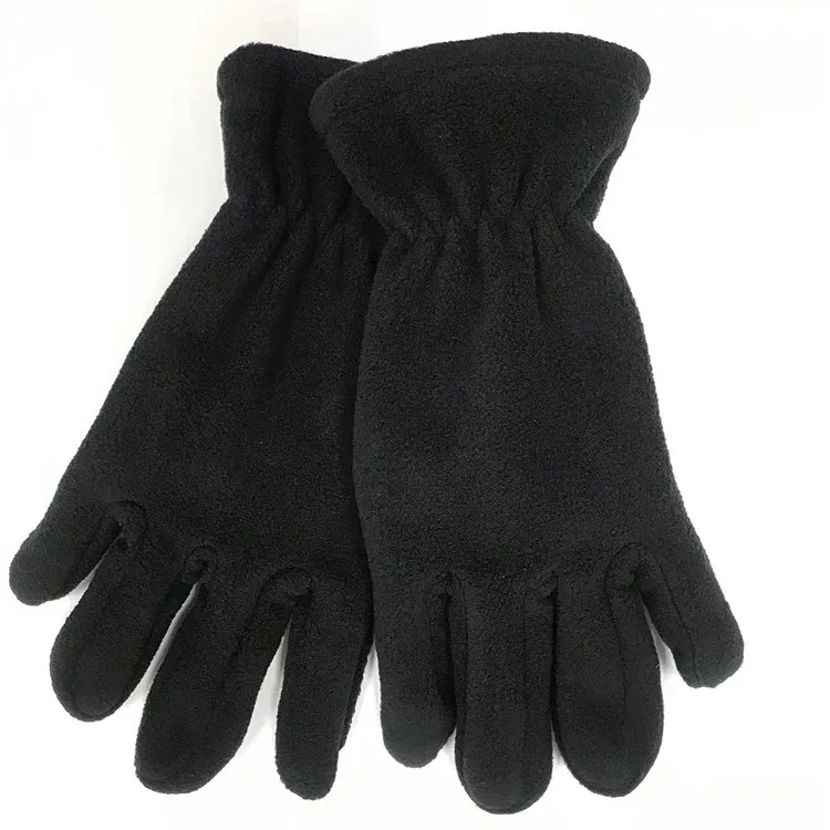 Winter Thin Pile Polar Fleece Warm  Gloves Mittens Grip Men Women Fishing Hiking Running Cycling Oem .