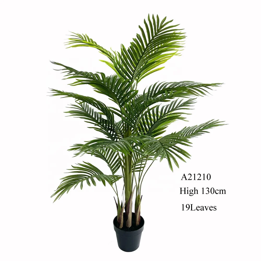 Artificial Plant Cycas Palm Phoenix Hawaiian Rhapis  tree in pot For Indoor Outdoor Garden Home Decoration