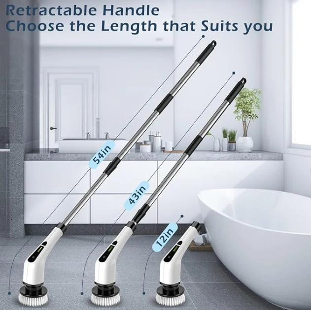 Low Price Bathroom Bathtub Electric Cleaning Brush Rotary Scrubber