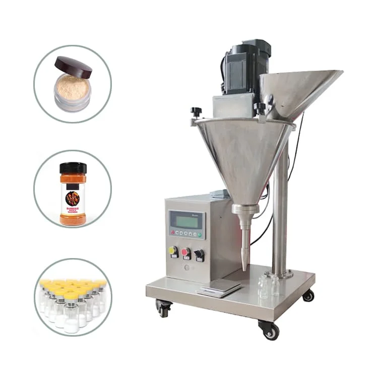 Mini Auger Powder Filling Machines Machine One Gram  Plastic Jar 240V Pet Tea Granule Packing Quantitative